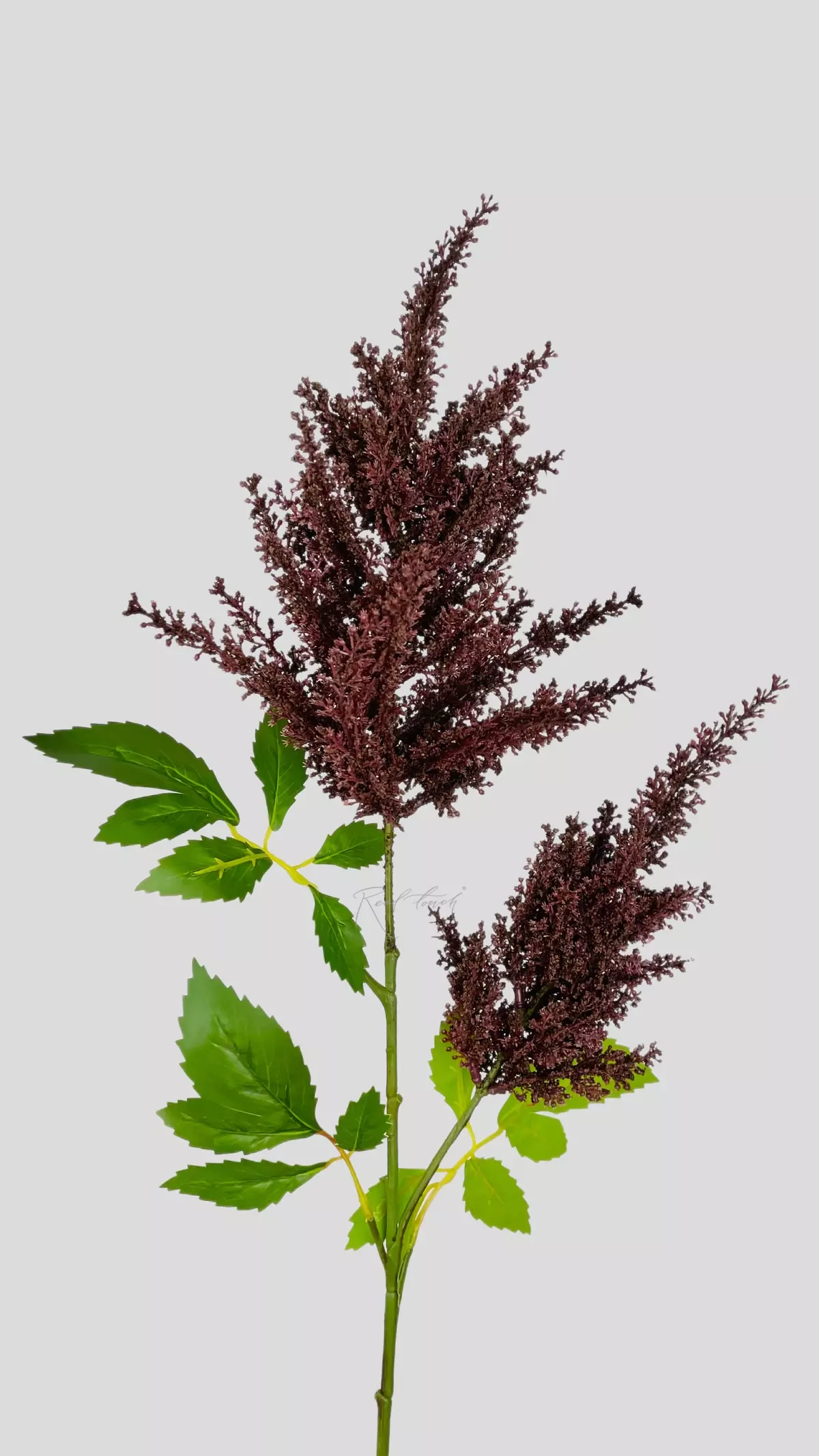 Artificial Astilbe branch  - bordeaux