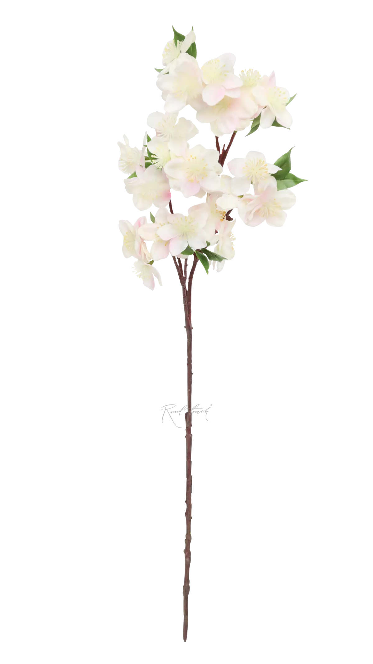 Real Touch Apple Blossom branch - white pink