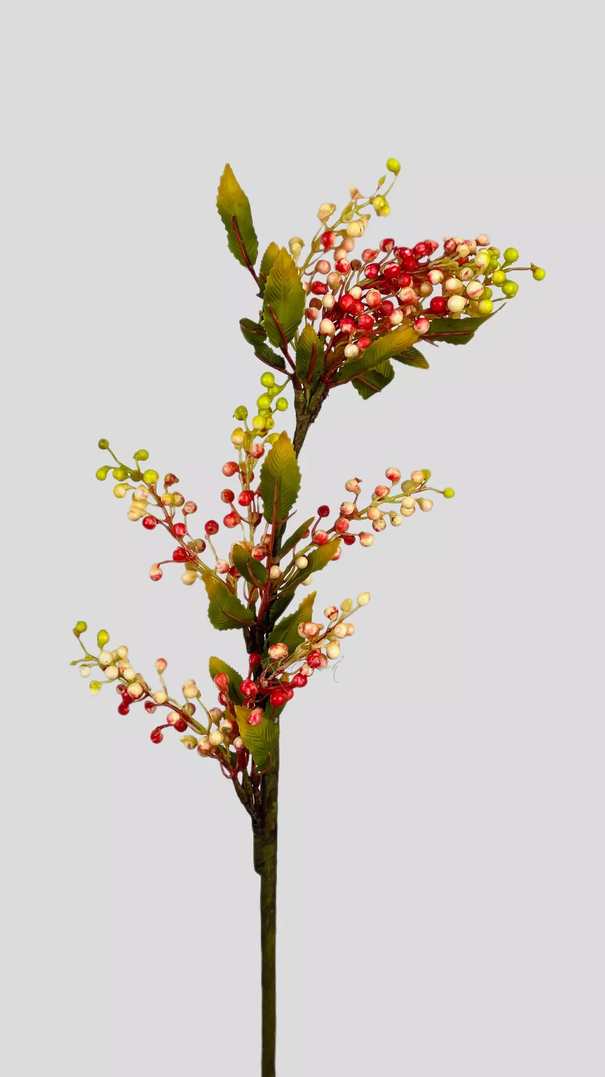 Artificial Bird Cherry Tree branch - pink