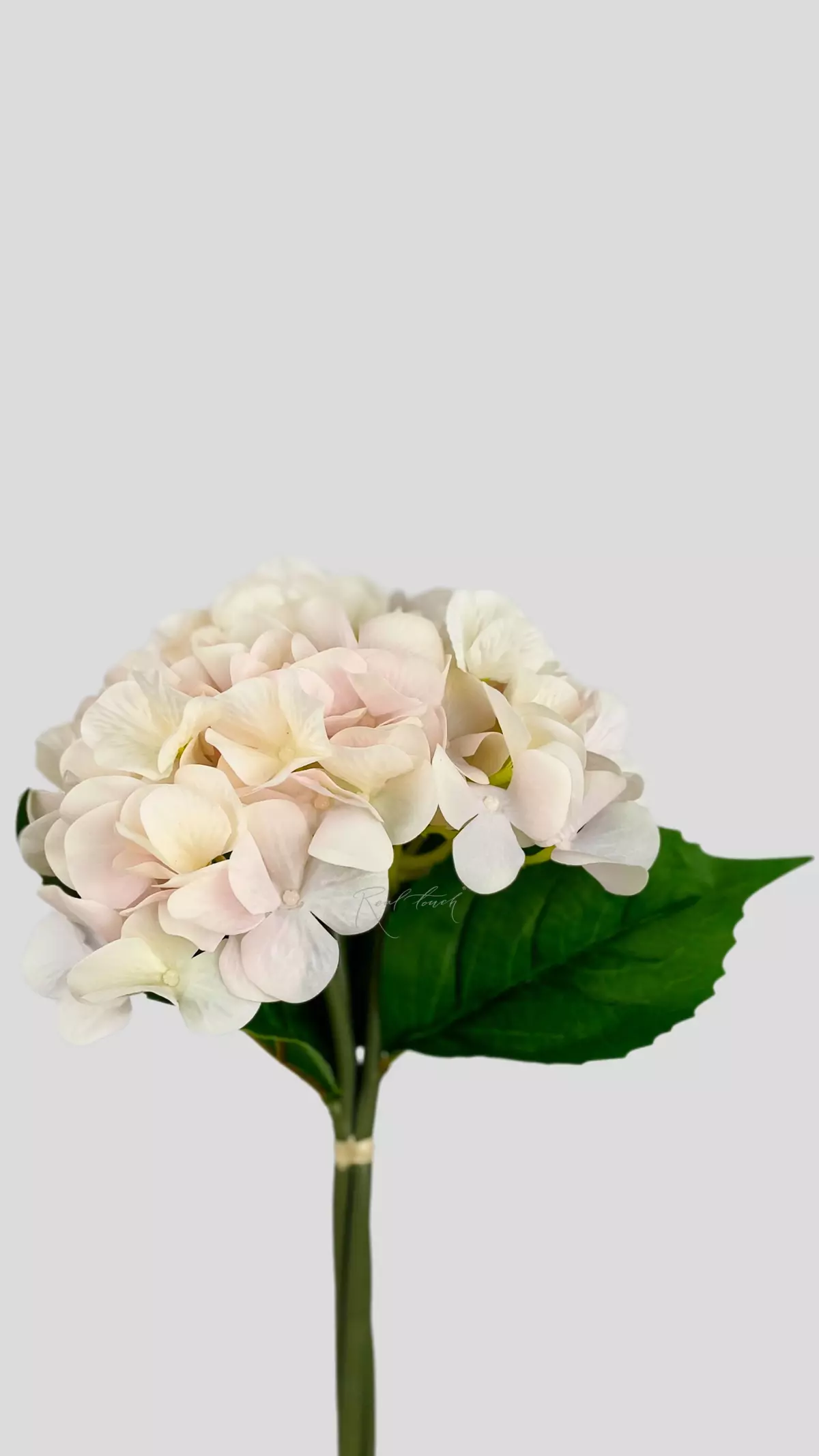 Real Touch Bouquet of 3 Hydrangeas - blush