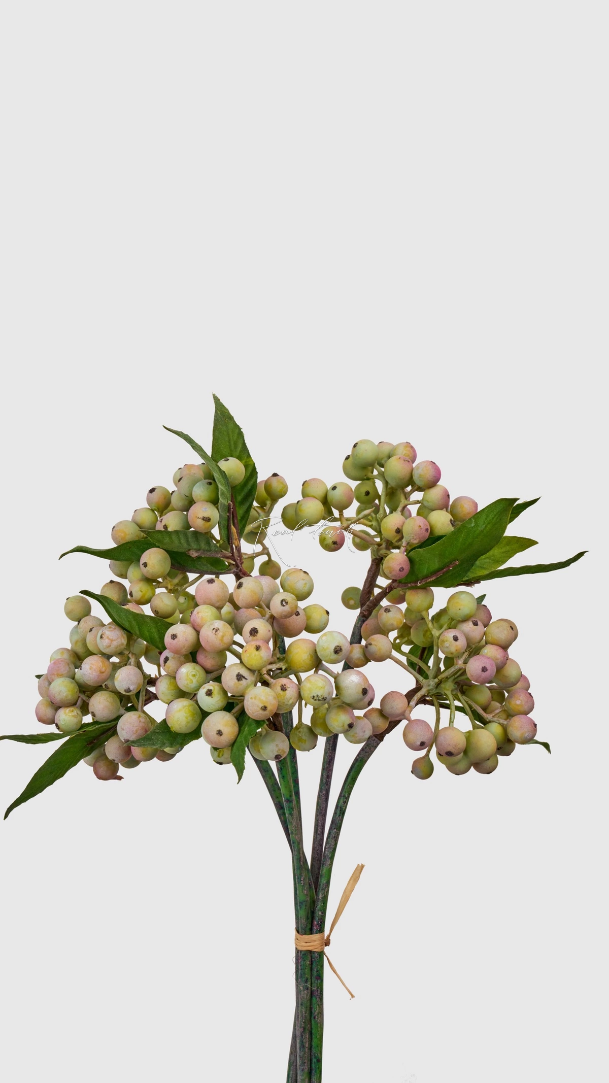 Large bunch of artificial berries - Pink green