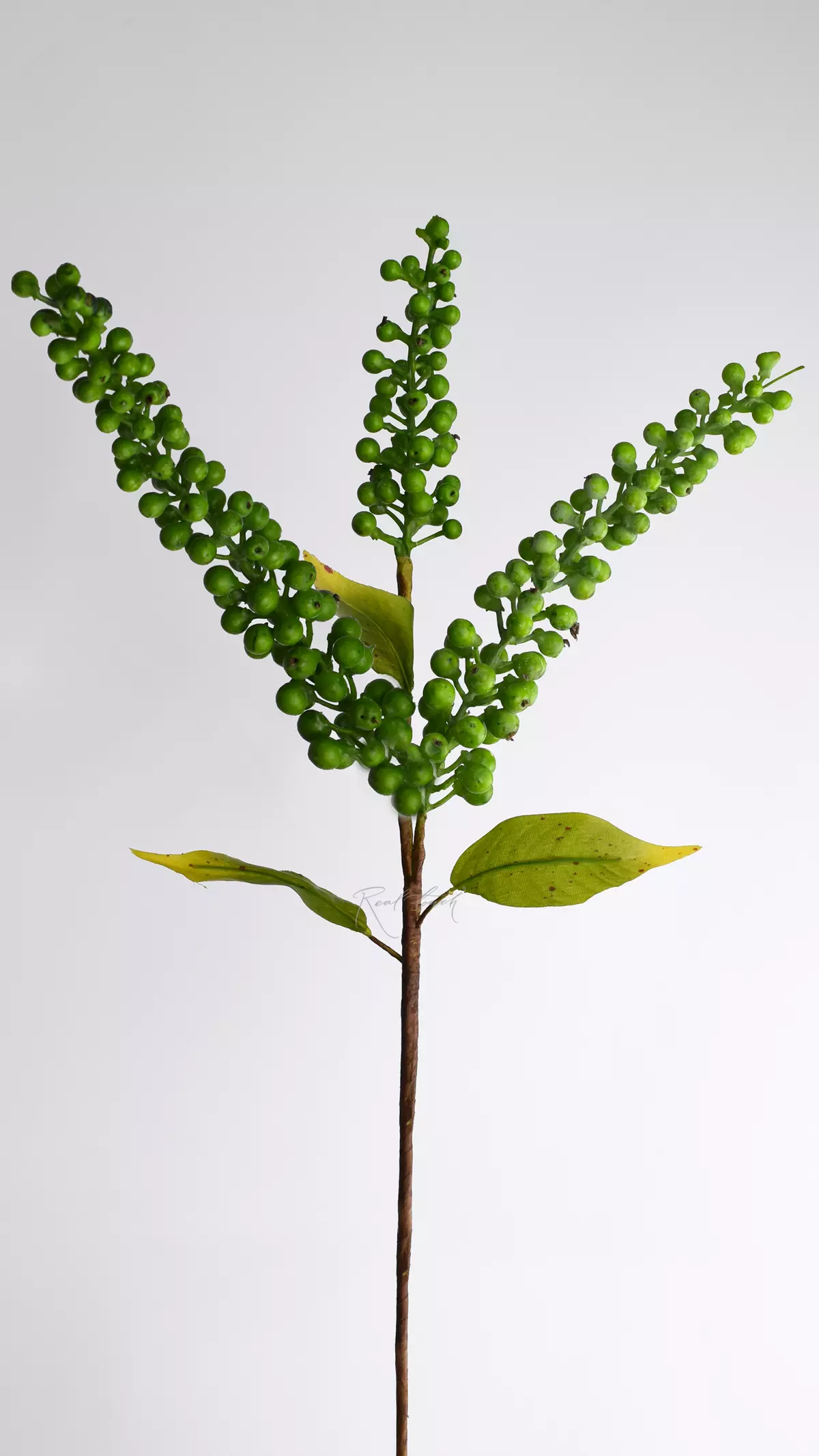 Artificial Green Berry Cluster Branch - green