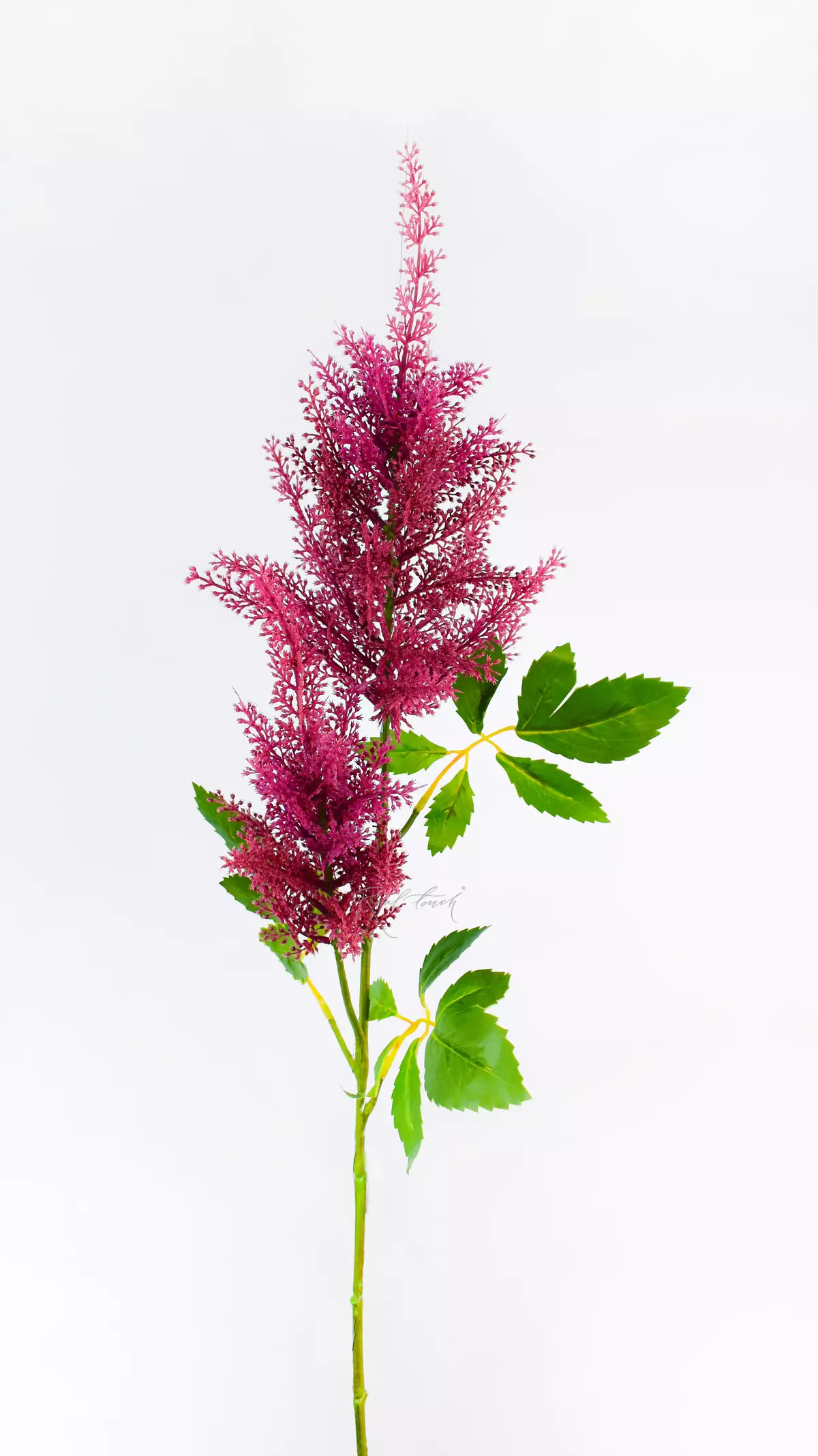 Artificial Astilbe branch  - burgundy 